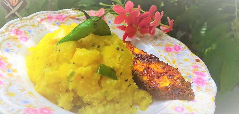 Boiled Tapioca With Fish Fry | A Delicious Indian Recipe